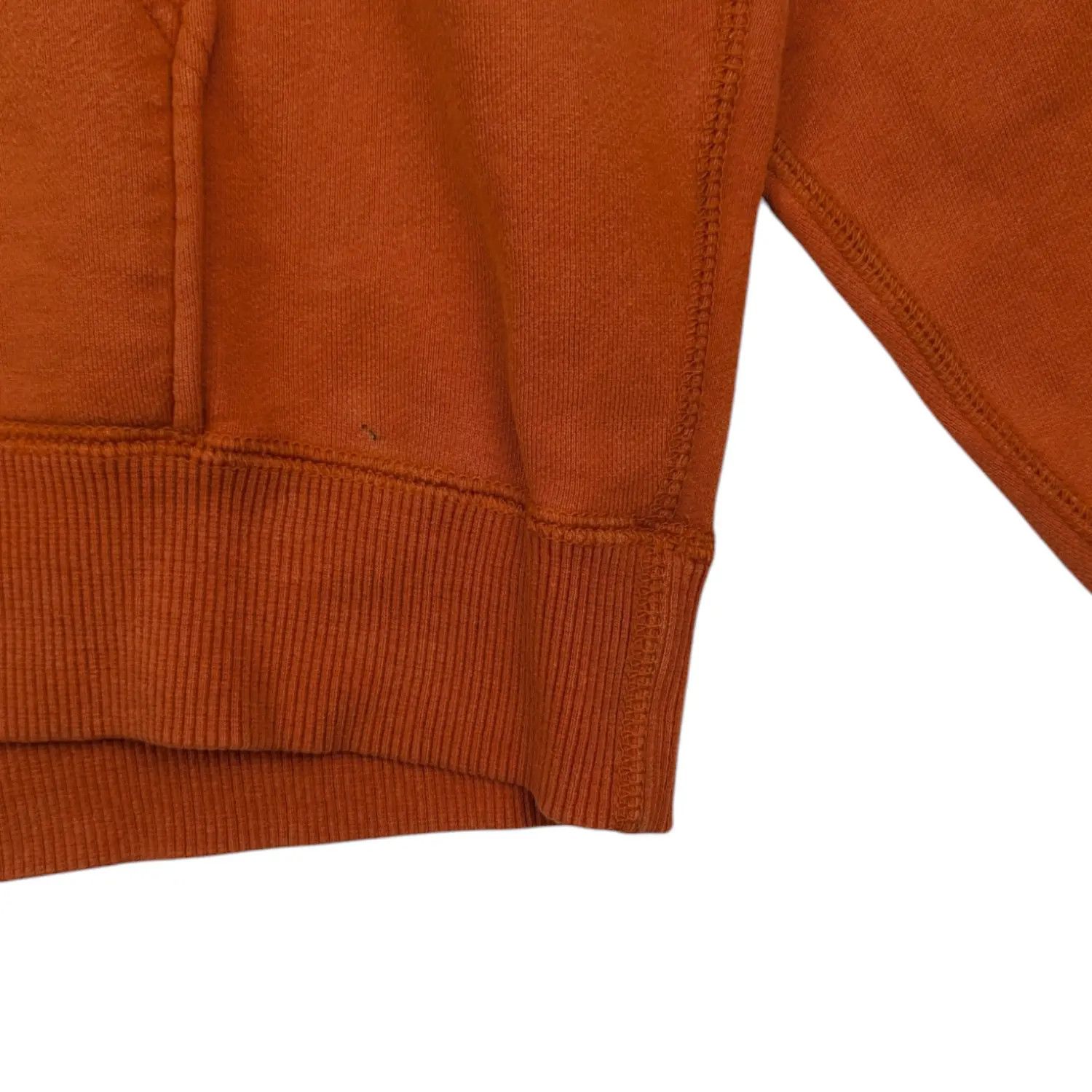 Japanese Brand × Uniqlo × Vintage Vintage 2000's UNIQLO Orange Plain Hoodie Jumper Sweatshirt Size US XL / EU 56 / 4 - 10 Thumbnail