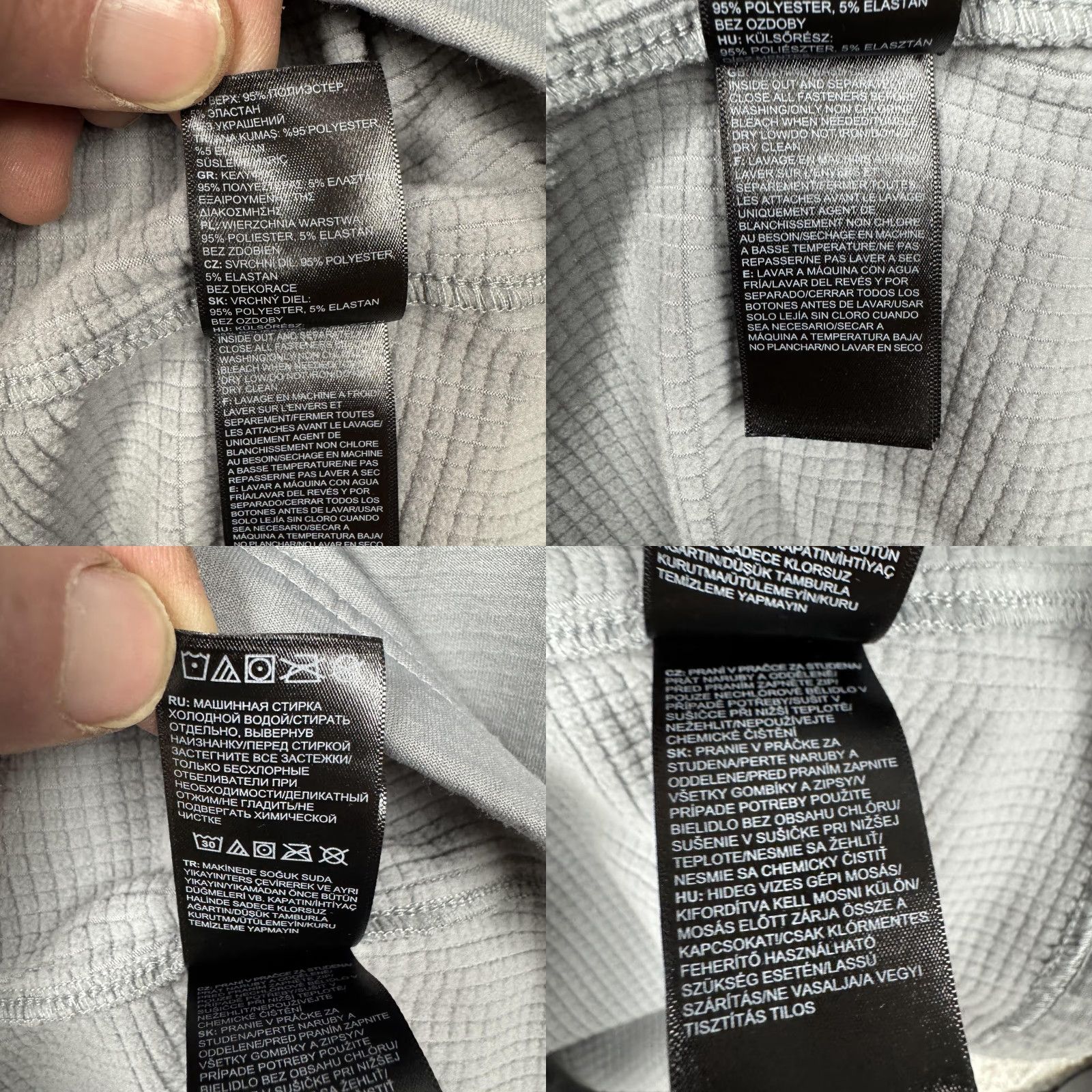 The North Face The North Face Women M Gray Pullover 1/4 Zip Mock Neck Thumbholes Raglan Sleeve Athletic Hiking Layering Shirt Size M / US 6-8 / IT 42-44 - 8 Thumbnail