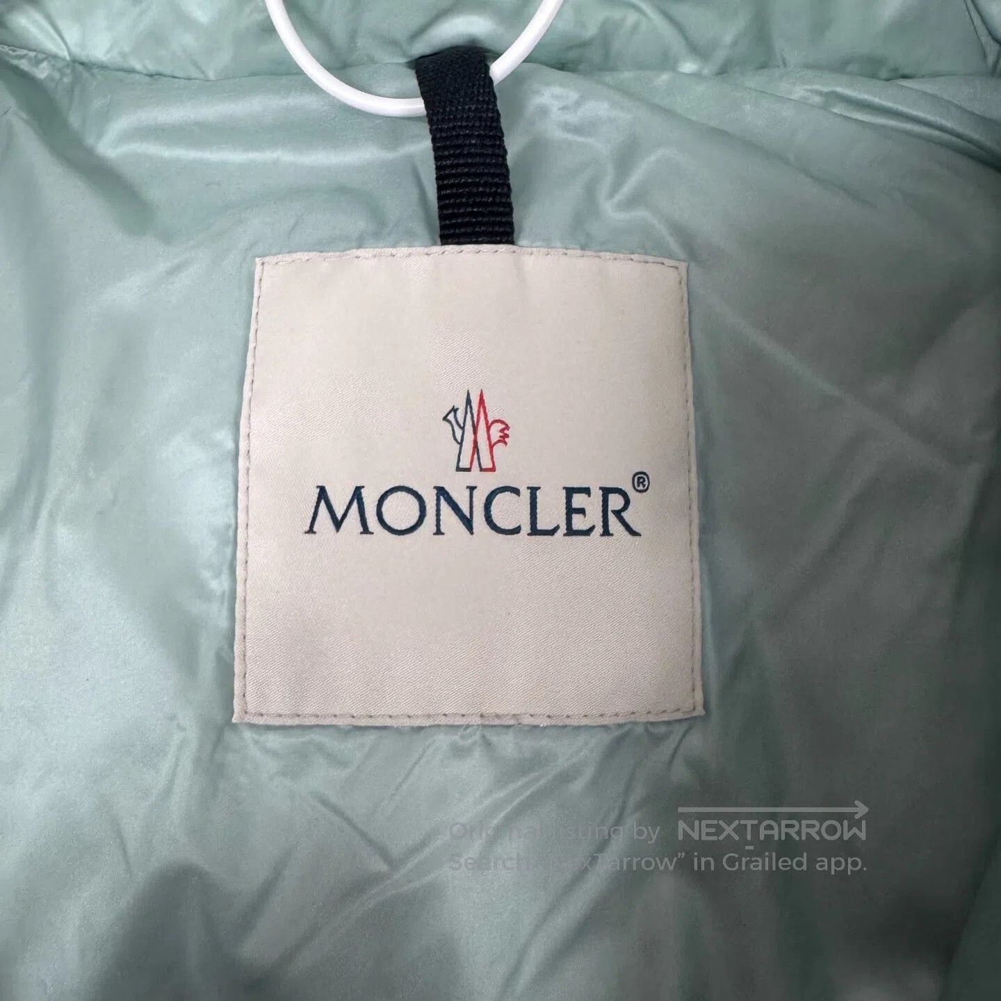 Moncler Moncler size 4 Sapins large logo mint-green down jacket| Size XL / US 12-14 / IT 48-50 - 6 Thumbnail