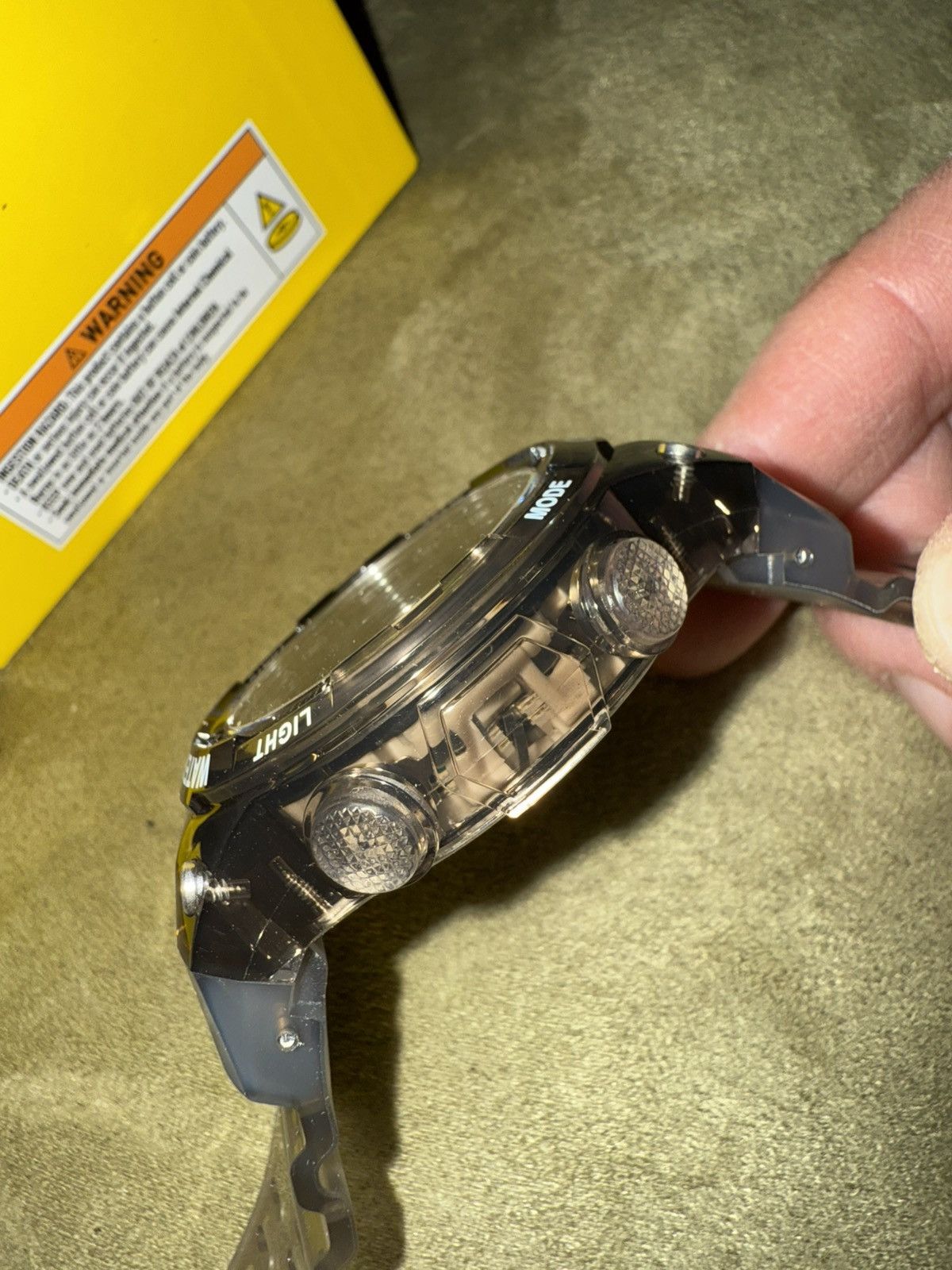 Invicta Invicta Racing “Burnout” Mens Translucent Digital Watch, NEW Size ONE SIZE - 18 Thumbnail