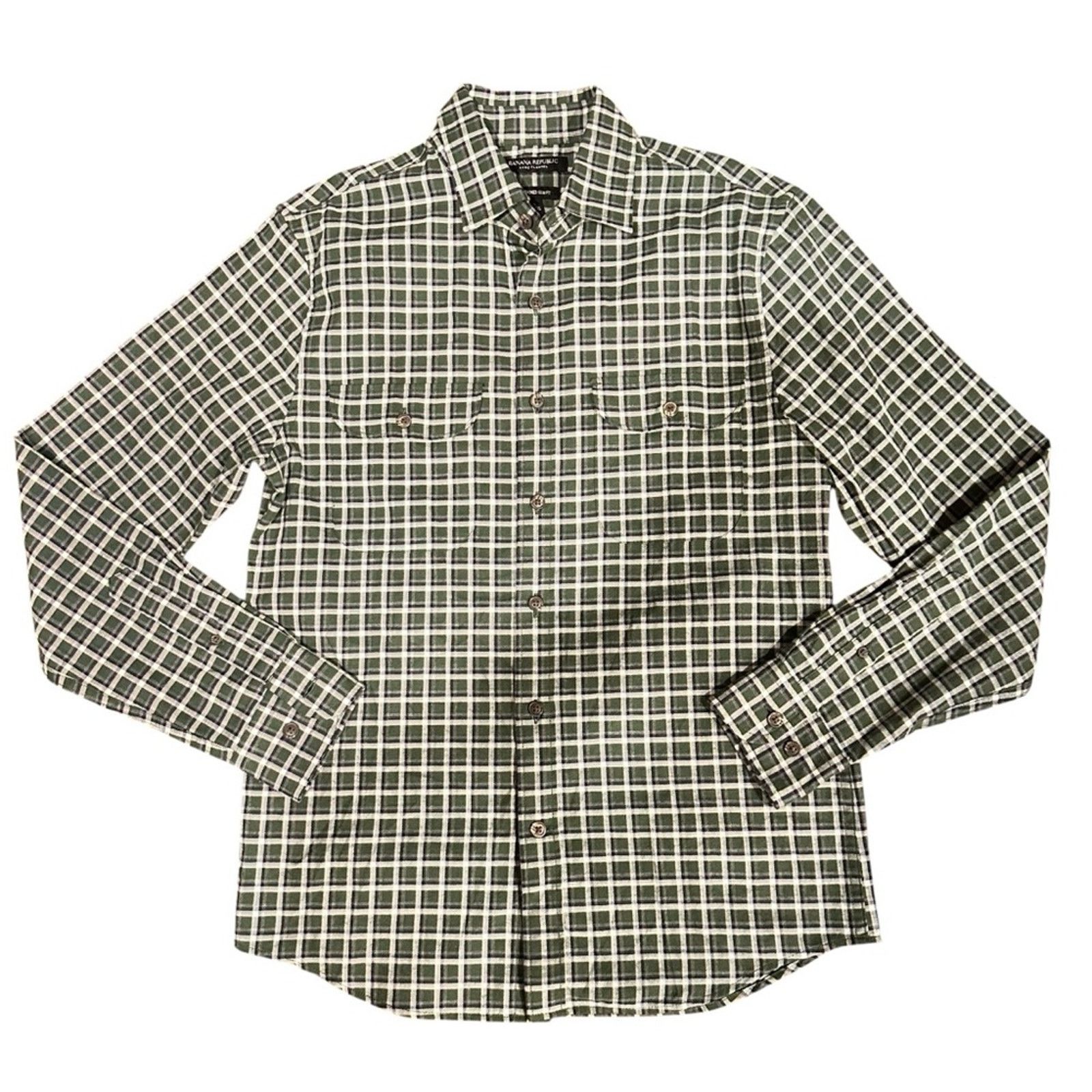 Banana Republic Banana Republic Luxe Flannel - Slim Fit - Size Small Size US S / EU 44-46 / 1 - 1 Thumbnail