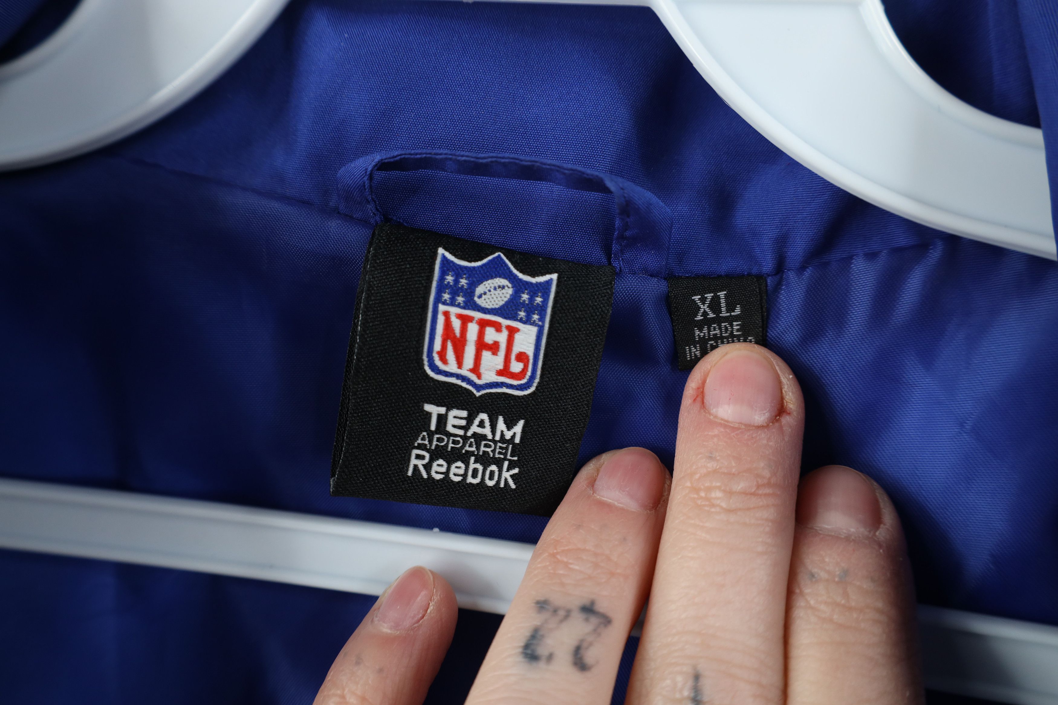 Reebok Vintage Reebok New York Giants Football Windbreaker Jacket Size US XL / EU 56 / 4 - 9 Thumbnail