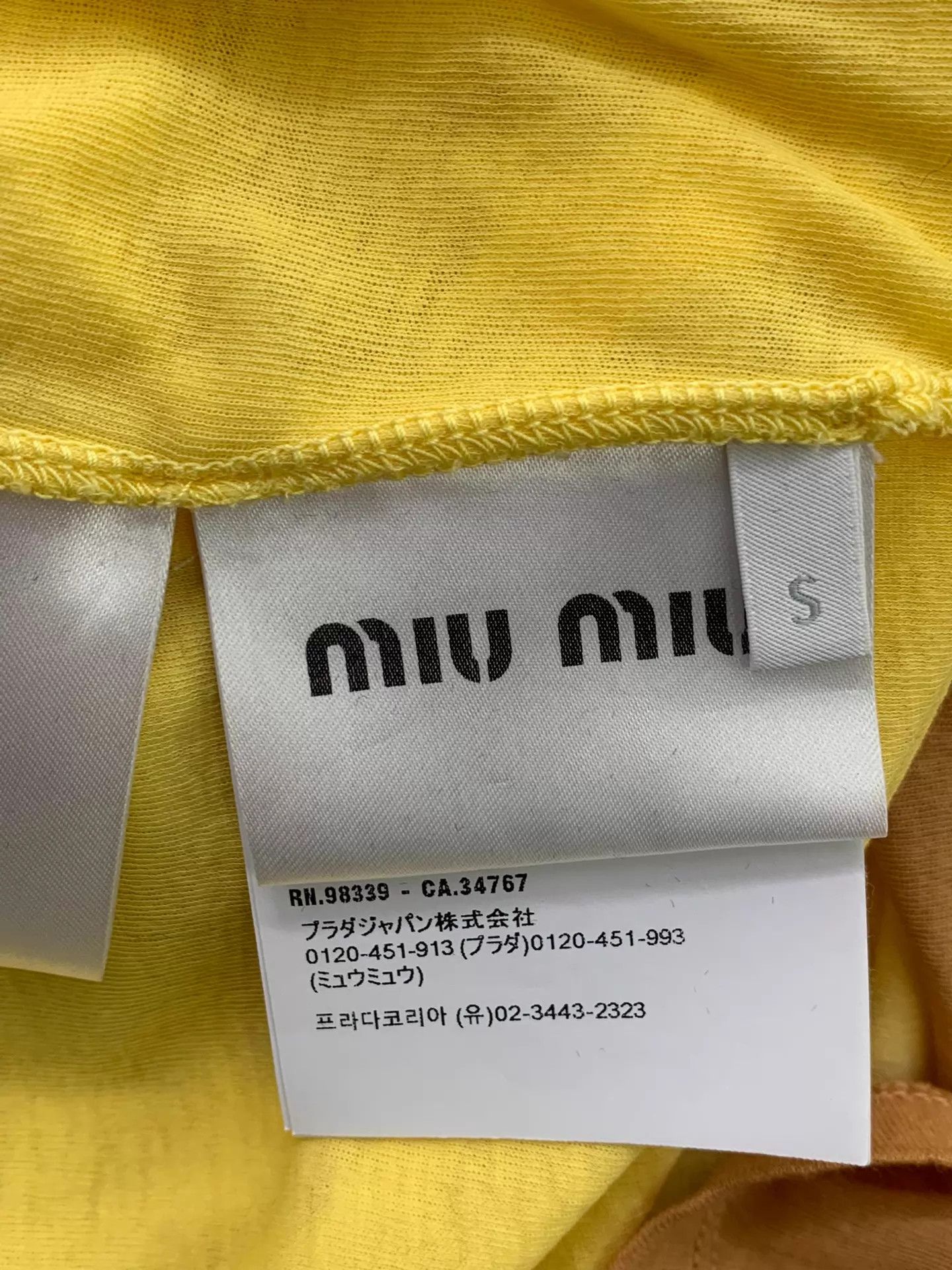 Miu Miu MIU MIU Yellow Gradient Longsleeve Top S New Size S / US 4 / IT 40 - 5 Thumbnail
