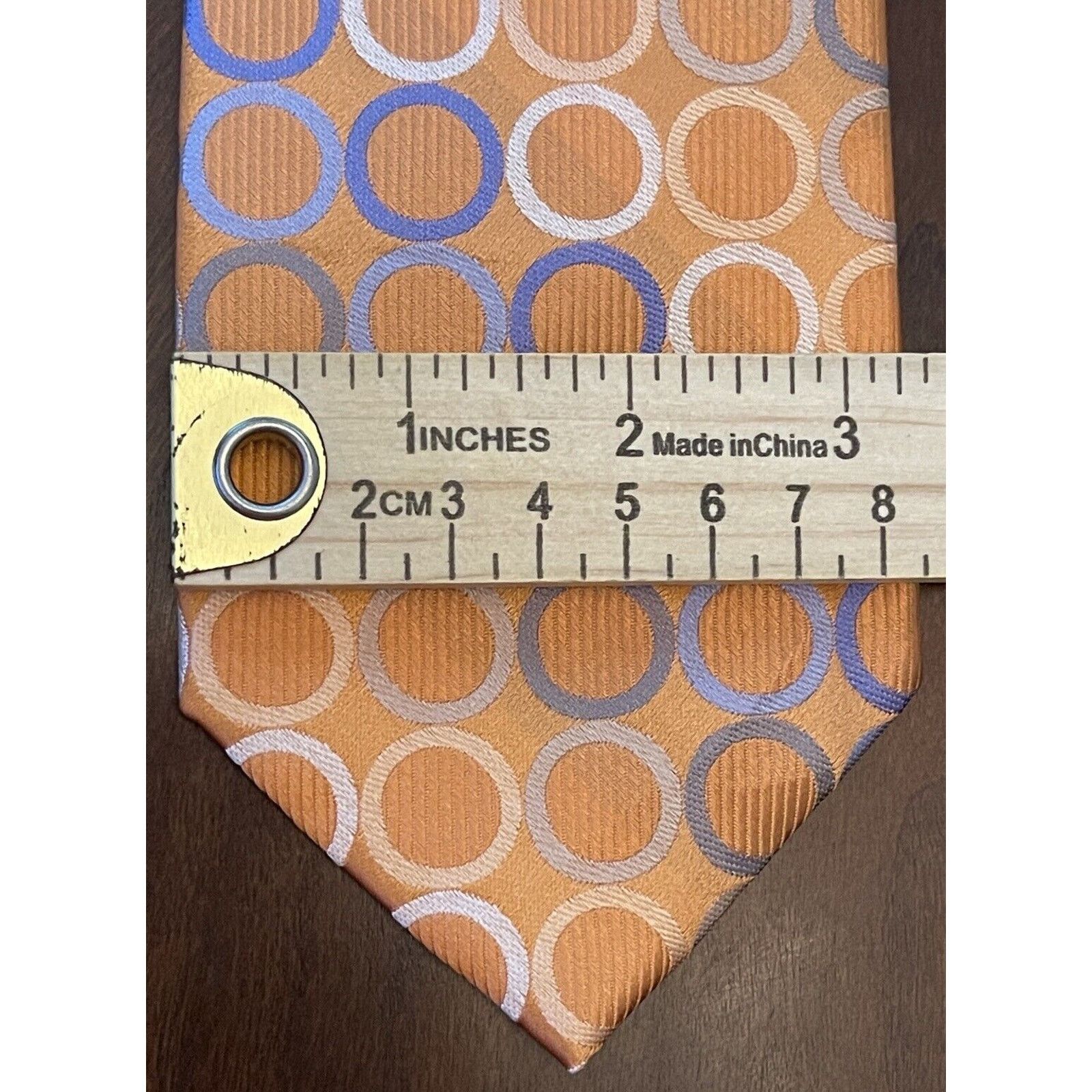 Michael Kors Michael Michael Kors Orange Blue 100% Silk Made In China Size ONE SIZE - 4 Thumbnail