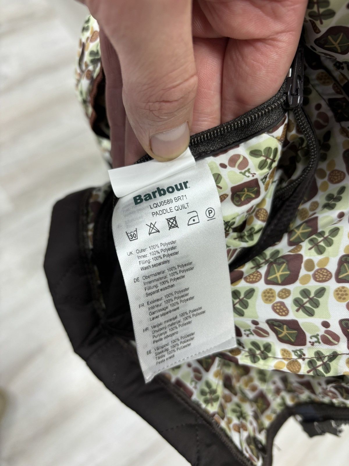 Barbour Womens quilted jacket Barbour Paddle Size 8 Color Brown Size M / US 6-8 / IT 42-44 - 15 Thumbnail