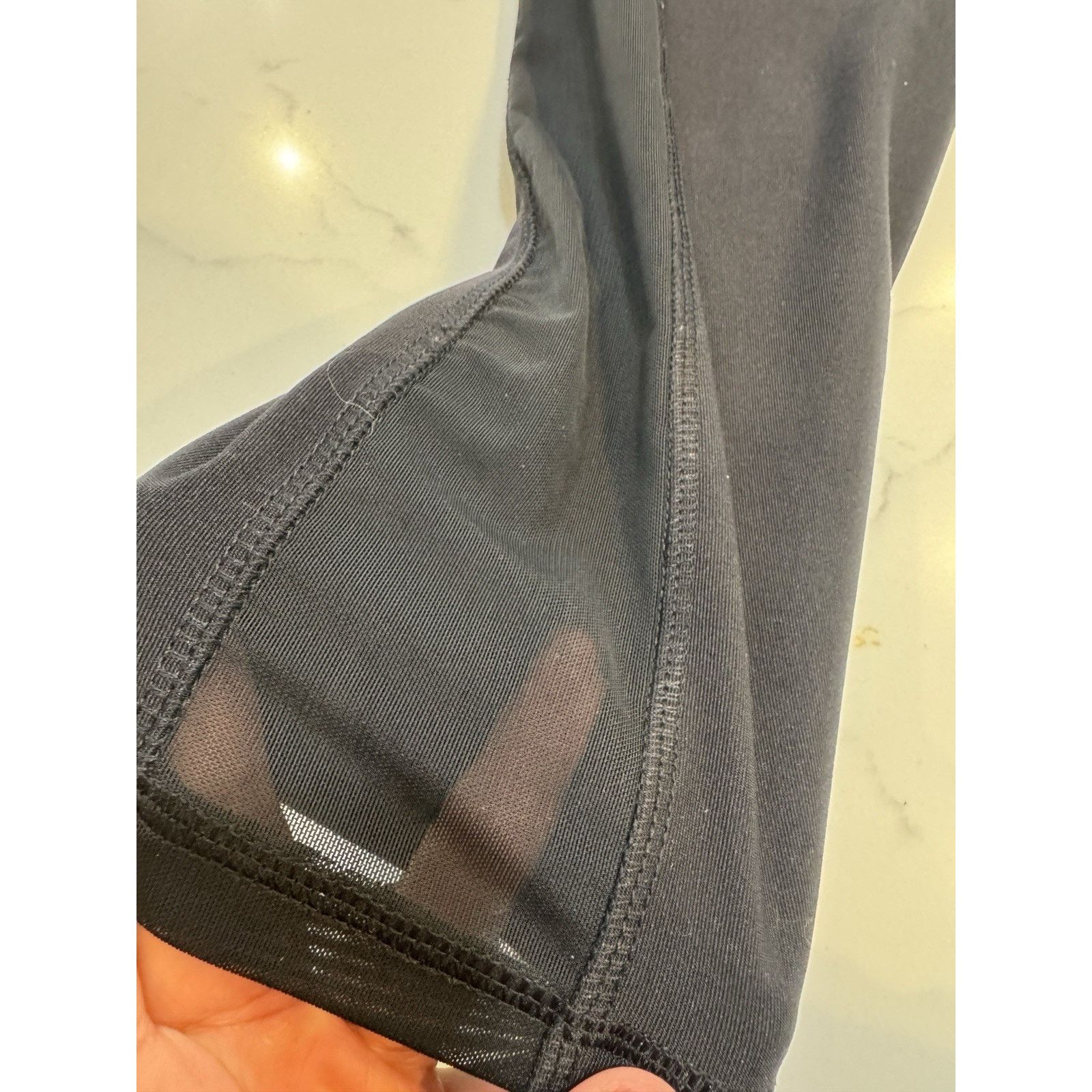 Other X BY GOTTEX Women Capri legging BLACK Run With Mesh Panel Size 28" / US 6 / IT 42 - 12 Thumbnail