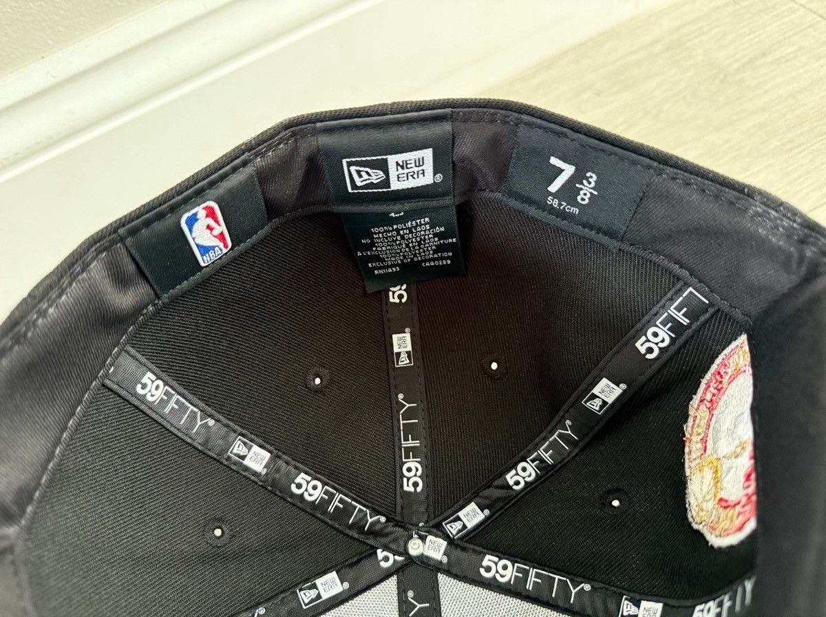 NBA × New Era Miami Heat New Era 3x Champions Black Grey Fitted Sz 7 3/8 Size ONE SIZE - 8 Thumbnail