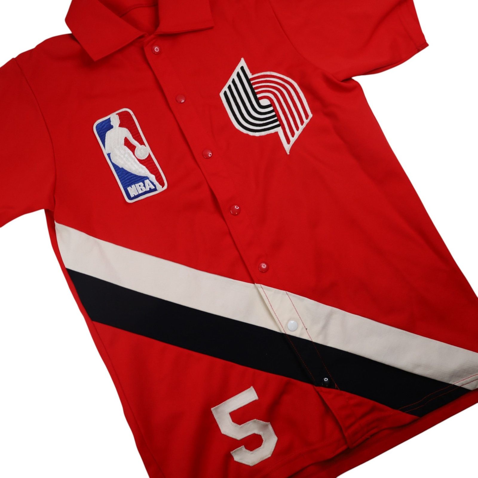NBA × Vintage VTG Game Worn Medalist Sand Knit Portland Blazers Jersey Size US M / EU 48-50 / 2 - 3 Thumbnail