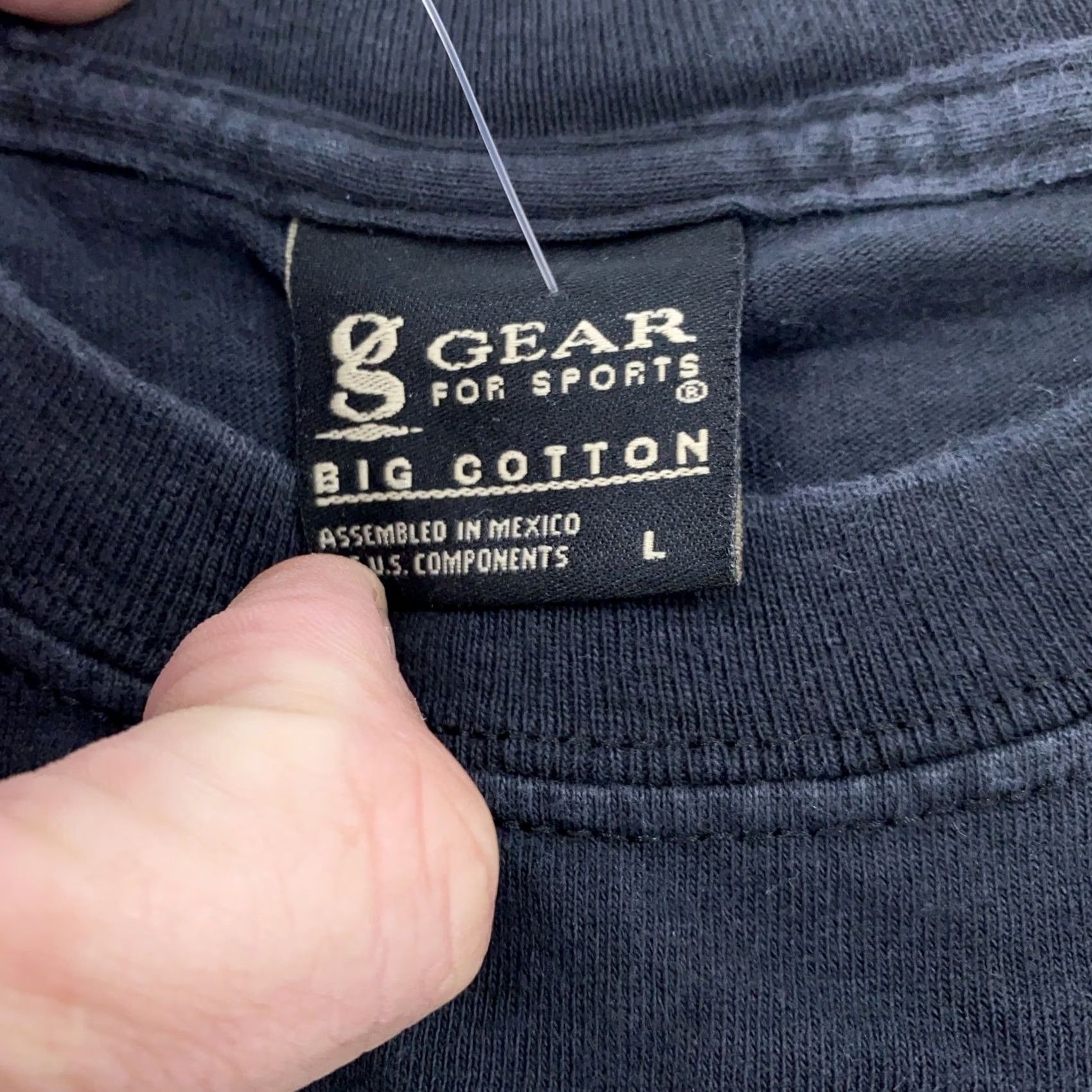 Vintage VINTAGE Gear For Sports US Army Shirt Mens L Black 90s Cotton Tee Military Pattern Graphic Print Size US L / EU 52-54 / 3 - 4 Thumbnail