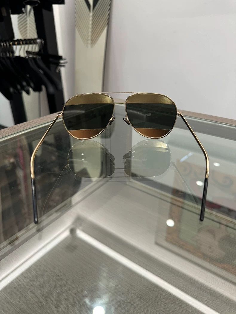 Dior Dior Classic Gradient Aviator Sunglasses-2506 Size ONE SIZE - 4 Thumbnail