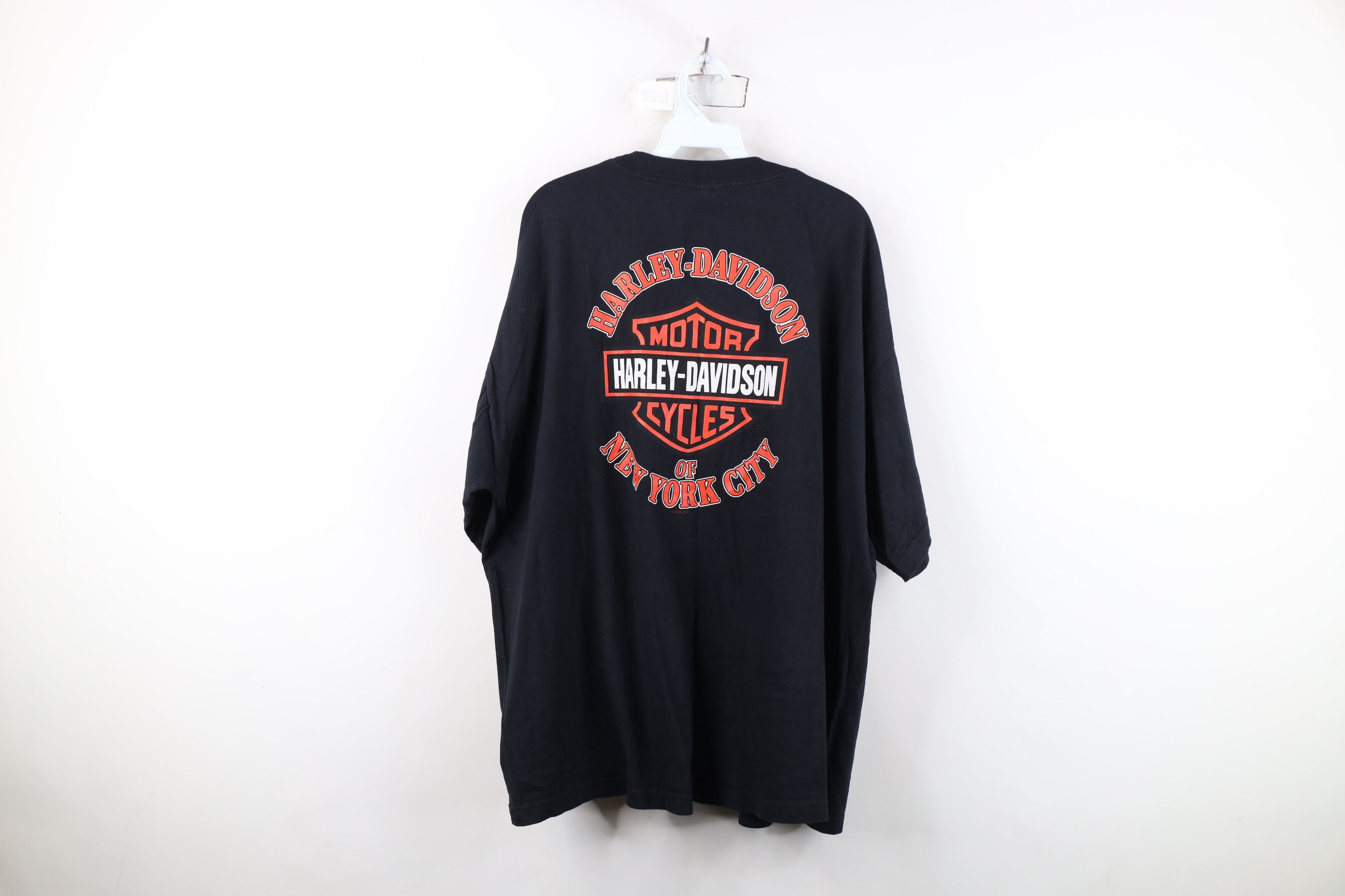Harley Davidson Vintage Y2K 2000 Harley Davidson Logo New York T-Shirt USA Size US XXL / EU 58 / 5 - 13 Thumbnail