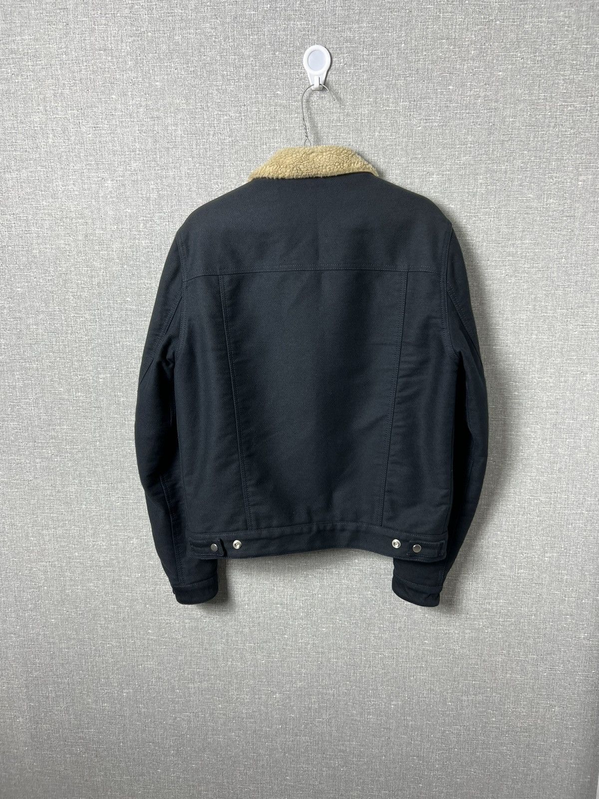 Sandro Sandro Dark Navy Fully Lined Shearling Jacket Men’s Size S Size US S / EU 44-46 / 1 - 11 Thumbnail