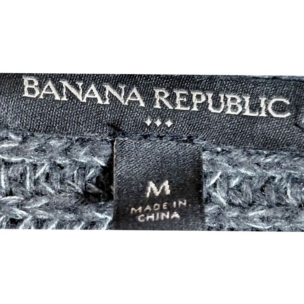 Banana Republic VINTAGE? No — Banana Republic Wool Knit Hooded Cardigan Gray Solid Long Sleeve Women Size M Size M / US 6-8 / IT 42-44 - 3 Thumbnail