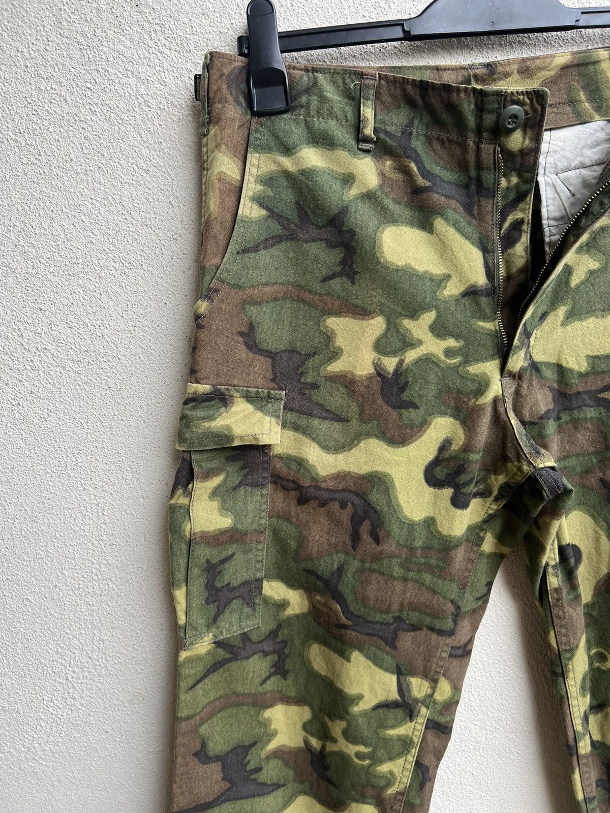 Vintage HOUSTON Japan Erdl Camo Repro Vietnam War Military Trouser Size US 33 - 9 Thumbnail