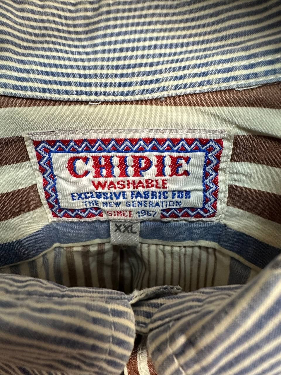 Designer × Vintage Chipie Vintage 80s Western Shirt Button Up Striped LS Size US XXL / EU 58 / 5 - 13 Thumbnail
