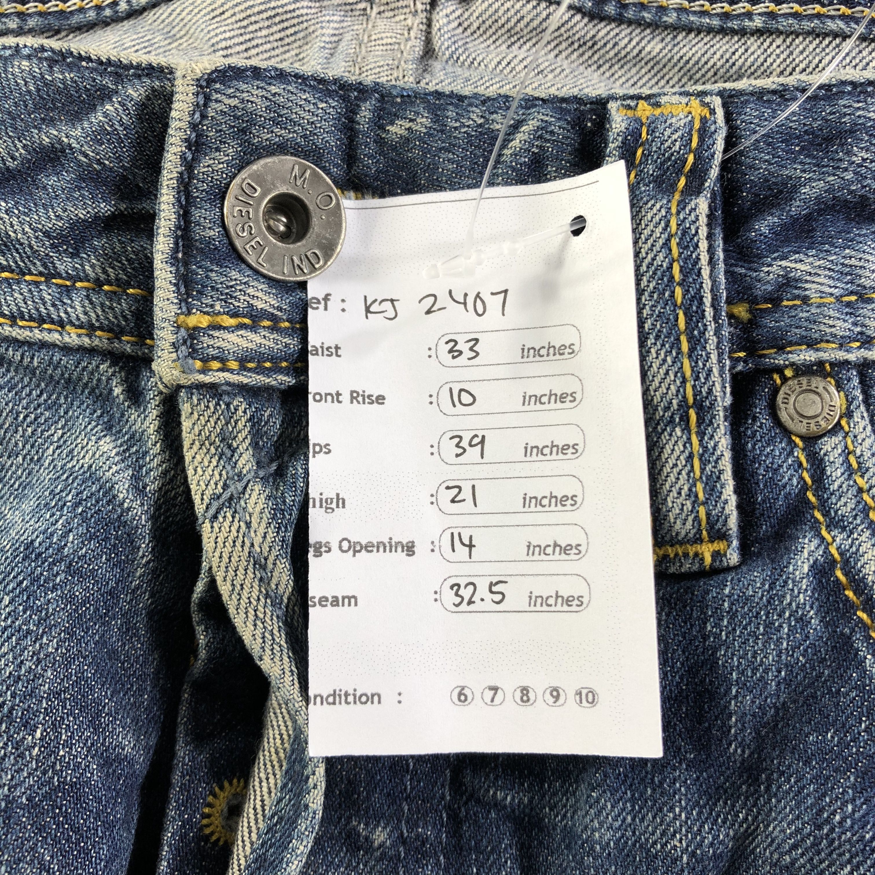 Diesel Diesel Safado Jeans Ripped Denim KJ2407 Size US 29 - 13 Thumbnail