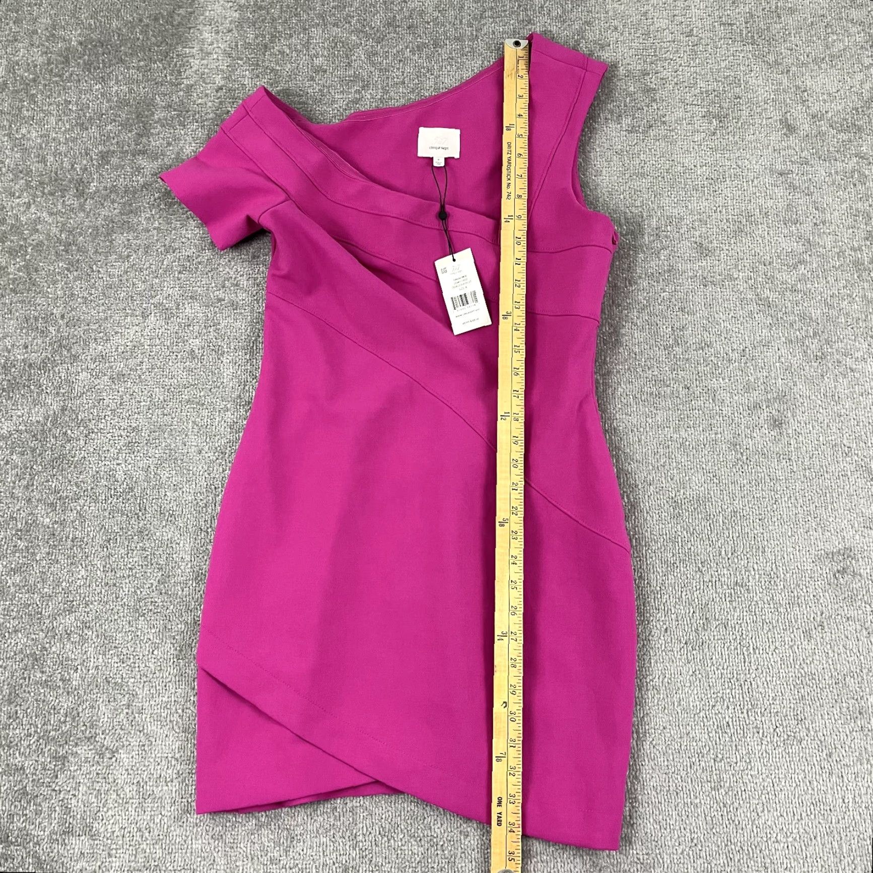 Cinq a Sept CINQ a SEPT Coralisa Dress Women Size 8 Dragonfruit Pink Short Cocktail NEW 95 Size 30" / US 8 / IT 44 - 6 Thumbnail