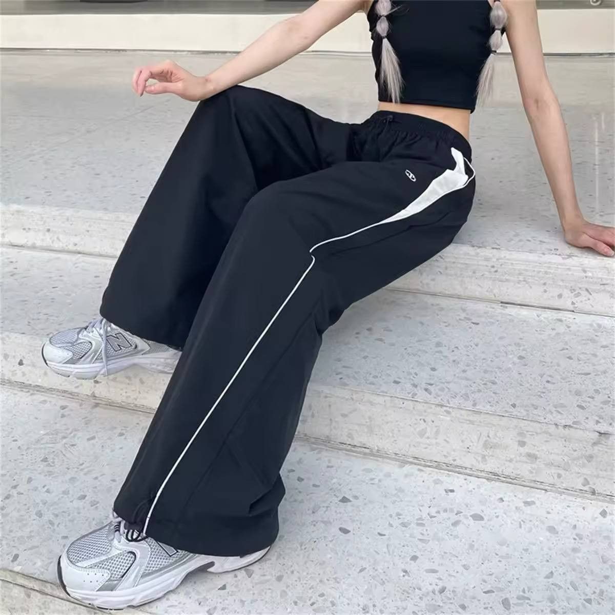 Japanese Brand × Vintage baggy, high-waisted casual pants. Size 32" / US 10 / IT 46 - 4 Thumbnail