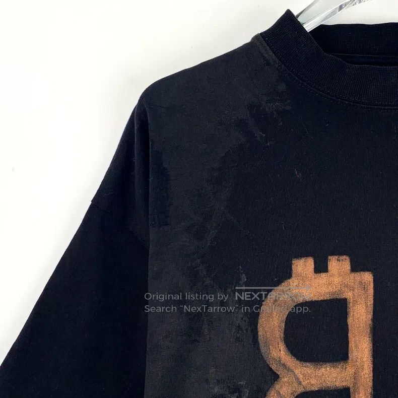 Balenciaga Balenciaga Black Logo Letter Print Cotton Round Neck Short Size US S / EU 44-46 / 1 - 3 Thumbnail