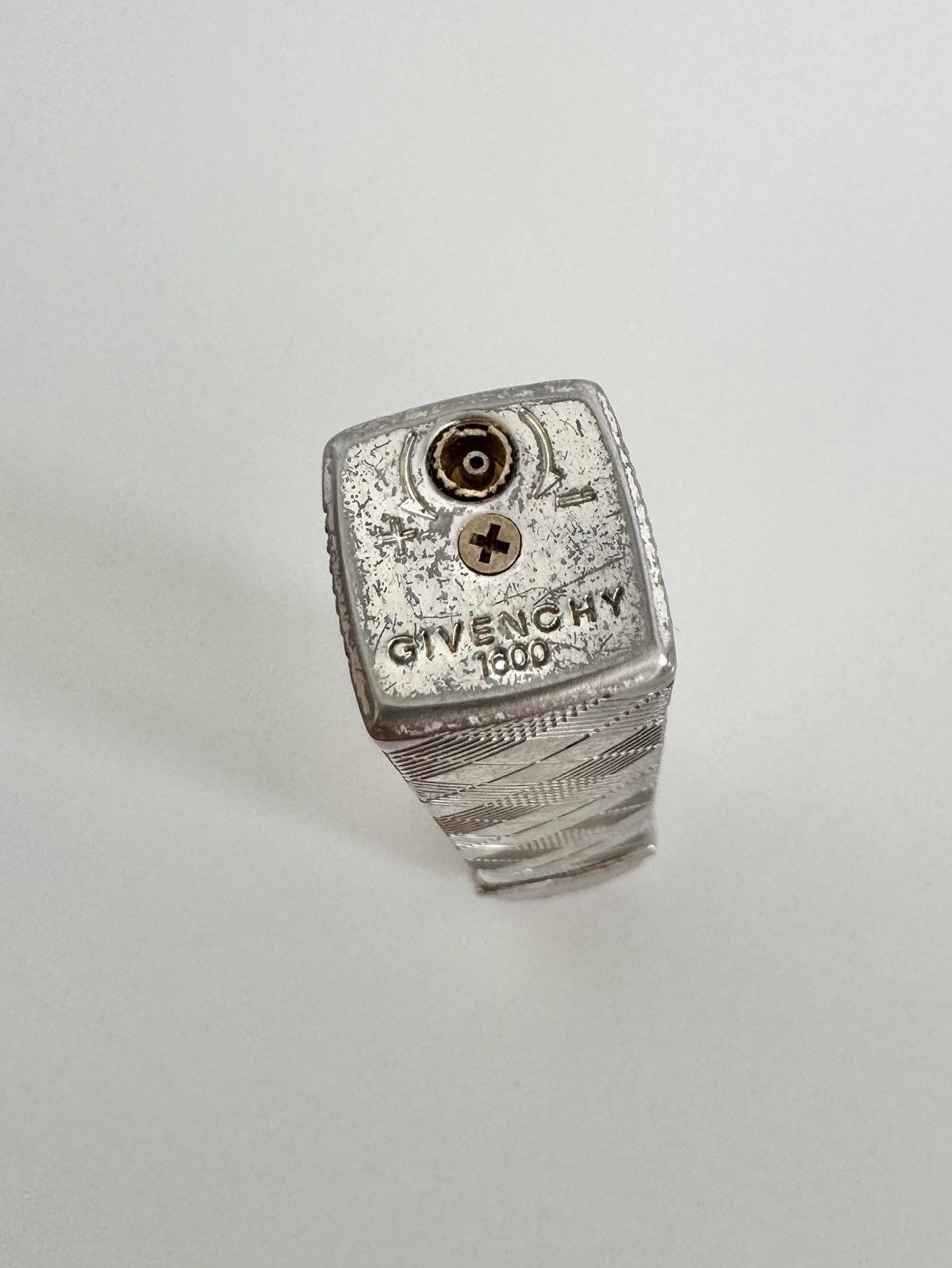 Vintage ★0% TAX★ ELEGANCE BIG LOGO DIAMOND SILVER GIVENCHY LIGHTER Size ONE SIZE - 8 Thumbnail