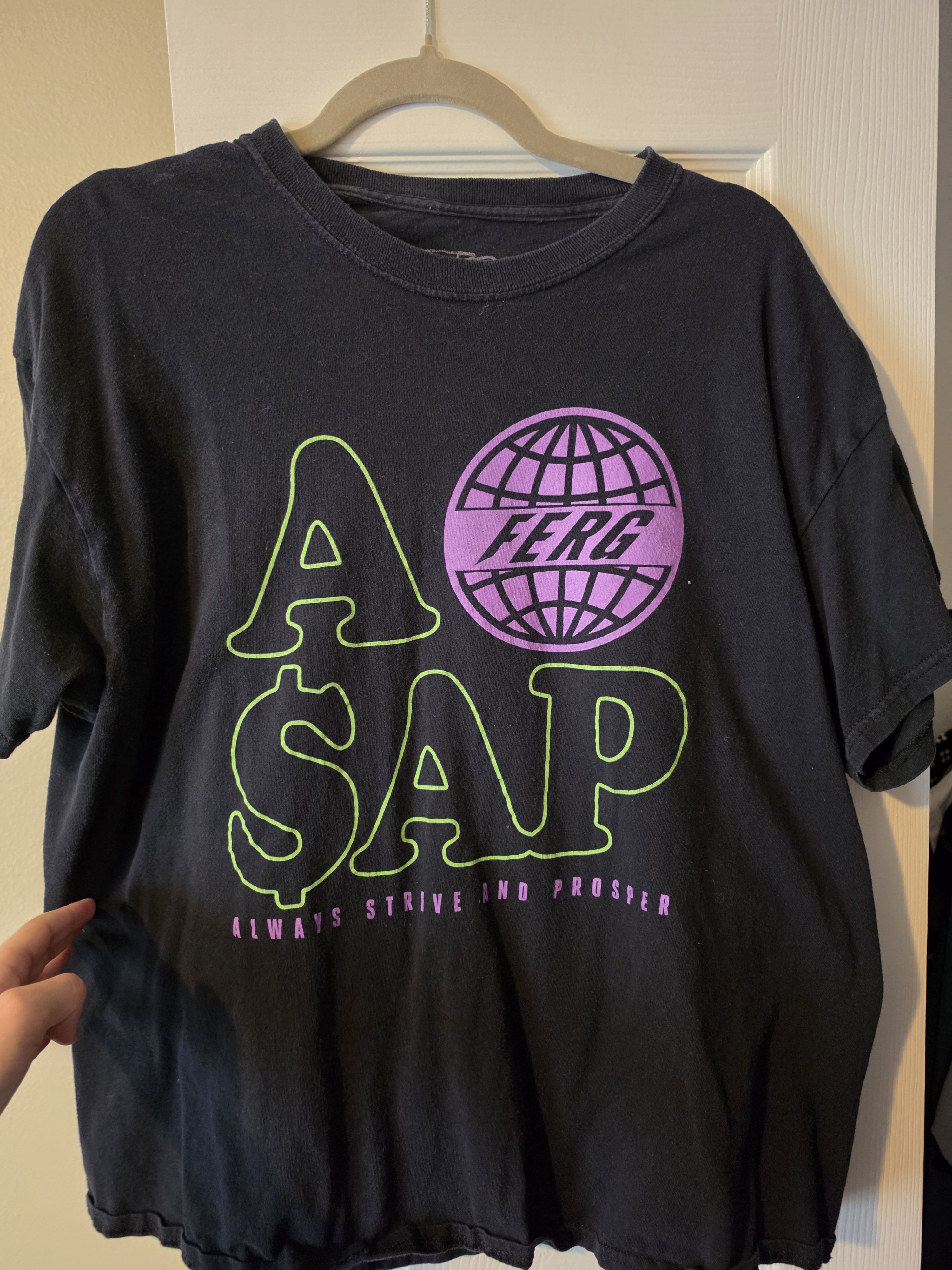 A$AP Rocky Black A$AP Ferg T Shirt Vintage Size US XL / EU 56 / 4 - 1 Thumbnail