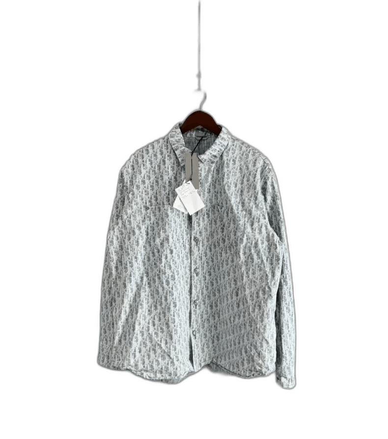 Dior Dior Oblique Denim Shirt in Misty Blue-2505 Size US L / EU 52-54 / 3 - 1 Thumbnail