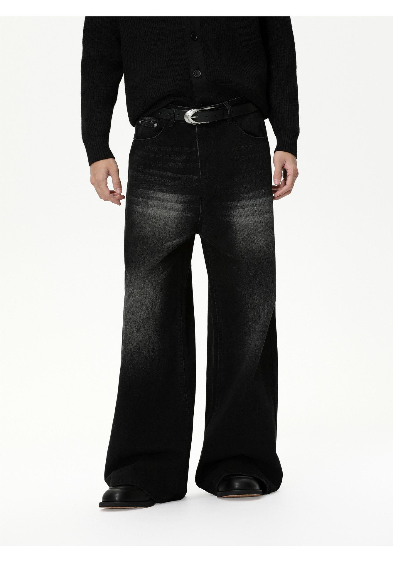 Vintage Men's Japanese retro distressed versatile washed denim jeans Size US 32 / EU 48 - 1 Thumbnail