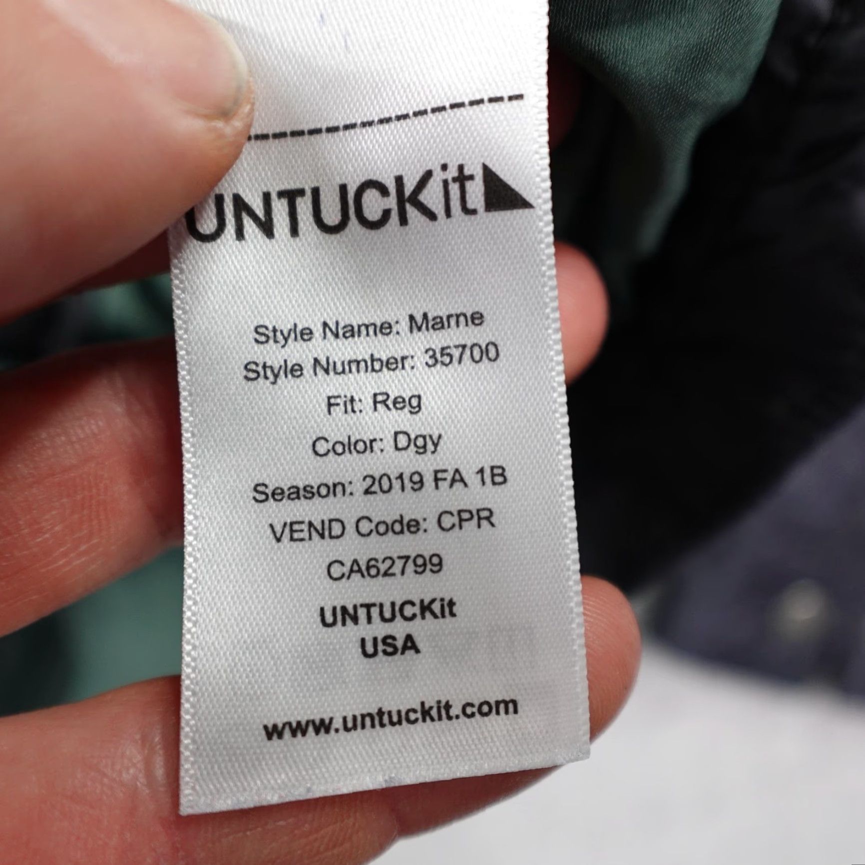 UNTUCKit UNTUCKit Jacket Mens L Black Marne Diamond Quilted Puffer Zip Up Bomber Coat Modern Style Size US L / EU 52-54 / 3 - 6 Thumbnail