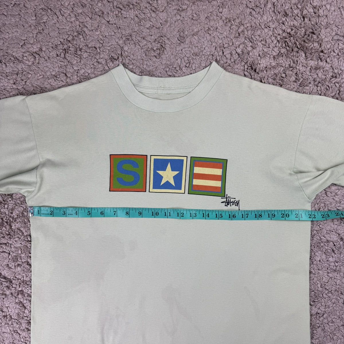 Stussy Vintage 90s Stussy Star Box T-shirt Size US L / EU 52-54 / 3 - 14 Thumbnail
