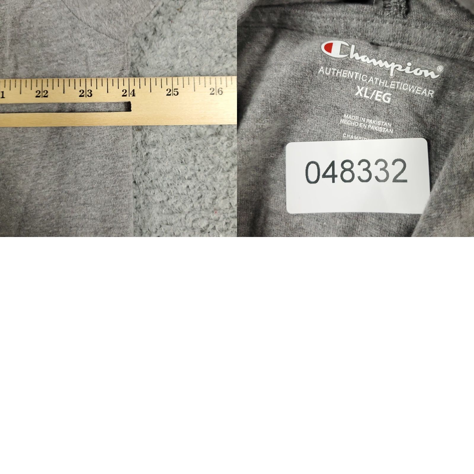 Champion Champion Hoodie Mens XL Gray Long Sleeve Casual Pullover Outdoor Modern Size US XL / EU 56 / 4 - 8 Thumbnail