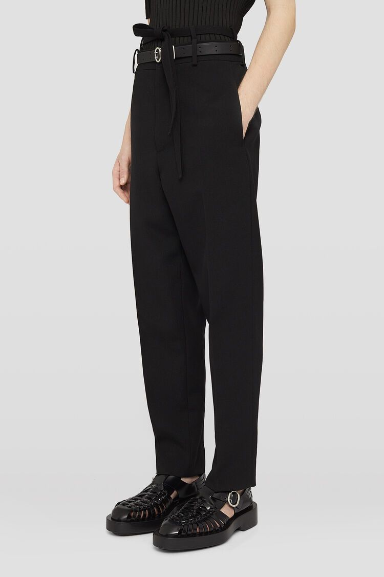 Jil Sander o1w1db10825 Trouser 97 AW 19 W Belt in Black Size US 36 / EU 52 - 6 Thumbnail