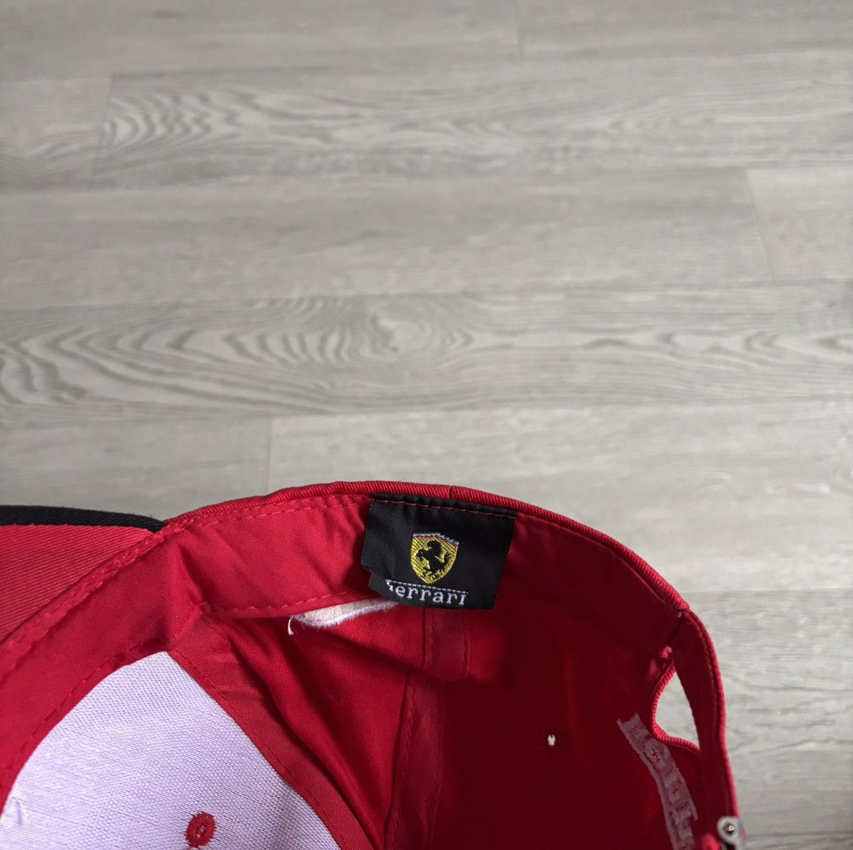 Designer × Ferrari Vintage Ferrari Red Cap Y2K Racing Size ONE SIZE - 3 Thumbnail