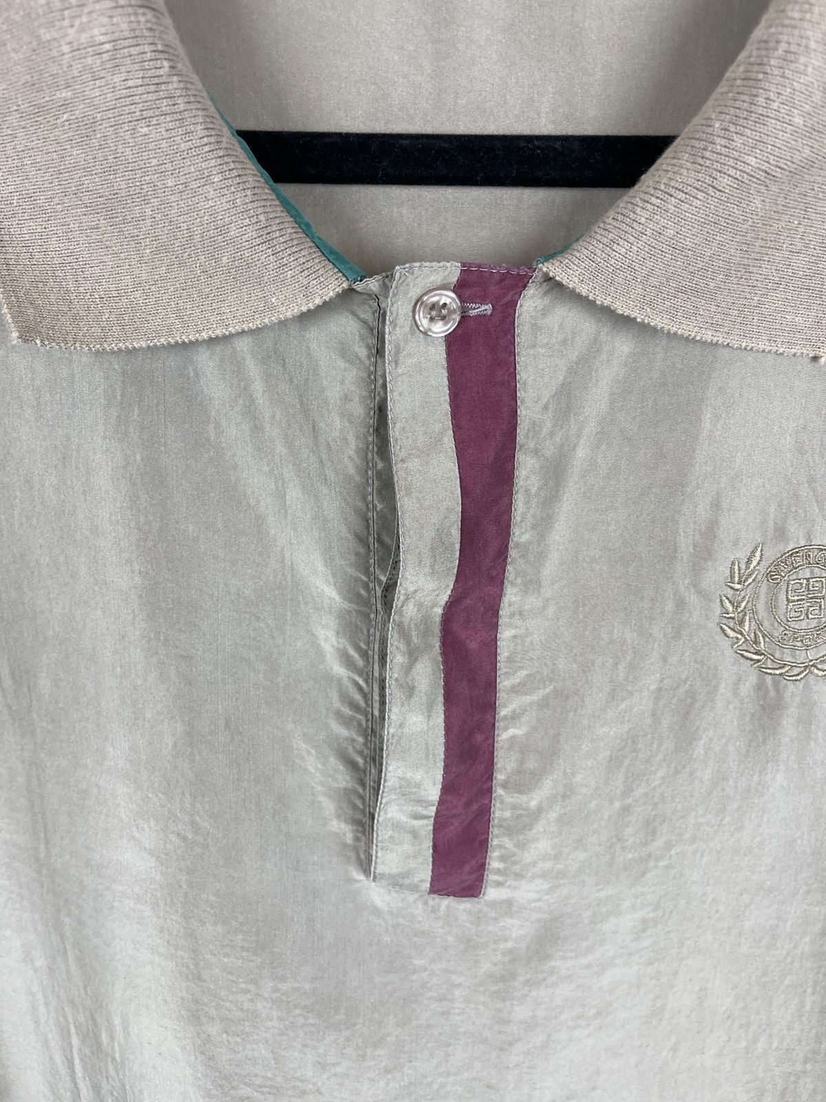 Givenchy Givenchy vintage Activewear 100% Silk multicolour polo Size US XL / EU 56 / 4 - 10 Thumbnail