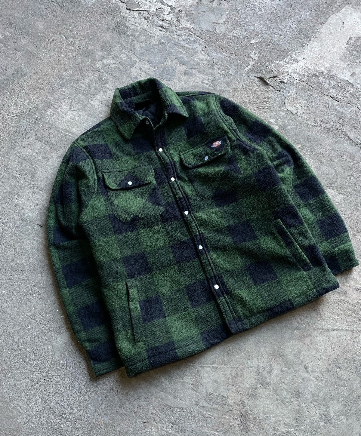 Dickies × Vintage Vintage Dickies Flannel Fleece Jacket Overshirt Y2K Size US M / EU 48-50 / 2 - 2 Thumbnail
