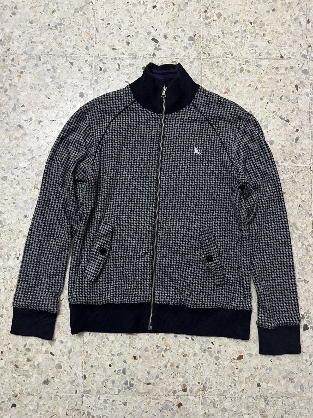 Burberry BURBERRY BLACK LABEL REVERSIBLE HOUNDSTOOTH TRACK JACKET Size US M / EU 48-50 / 2 - 7 Thumbnail