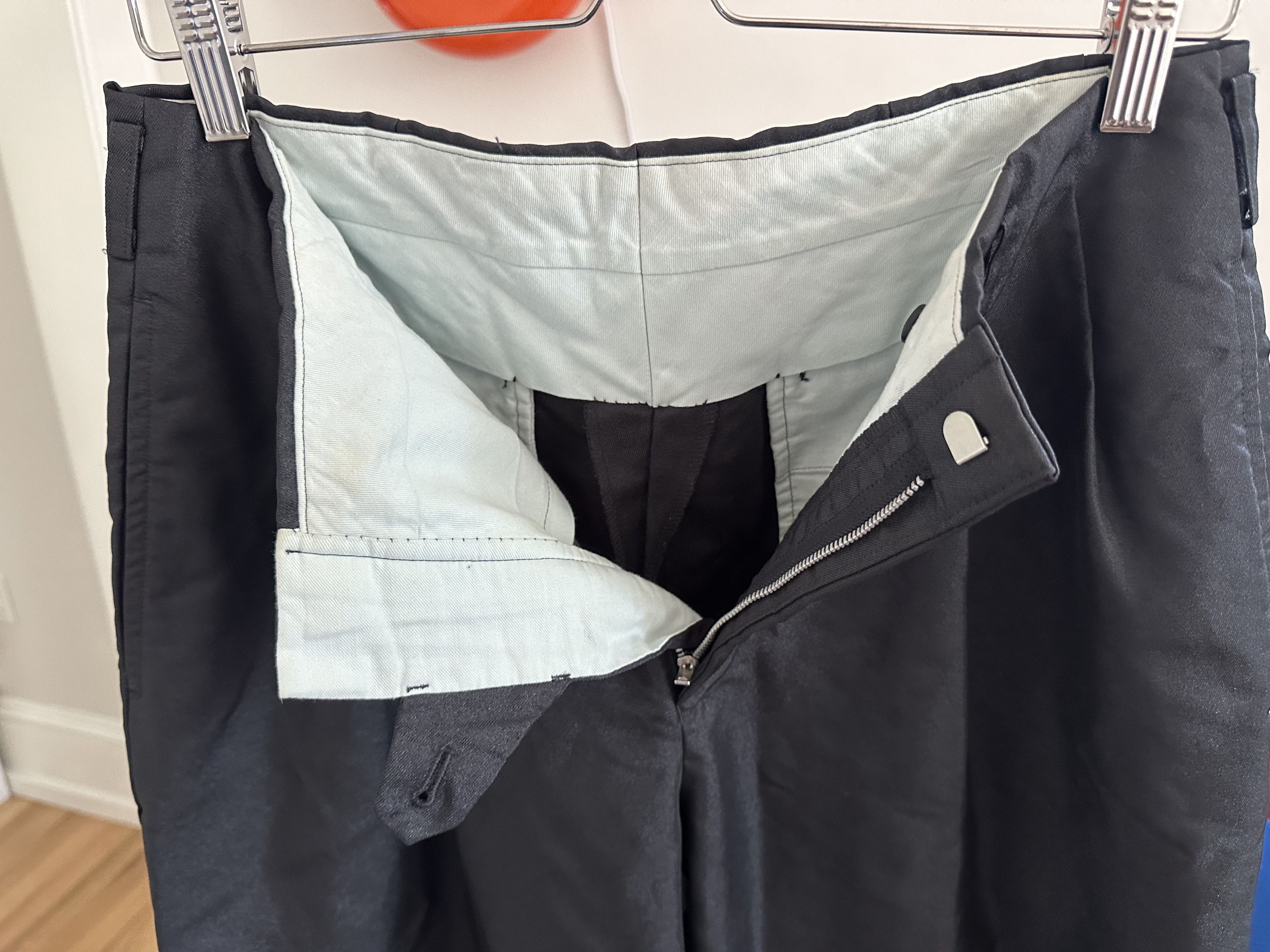 Comme des Garcons Homme Plus Comme des Garçons Homme Plus Shiny Twill Trousers Sz 30 Size US 30 / EU 46 - 5 Thumbnail