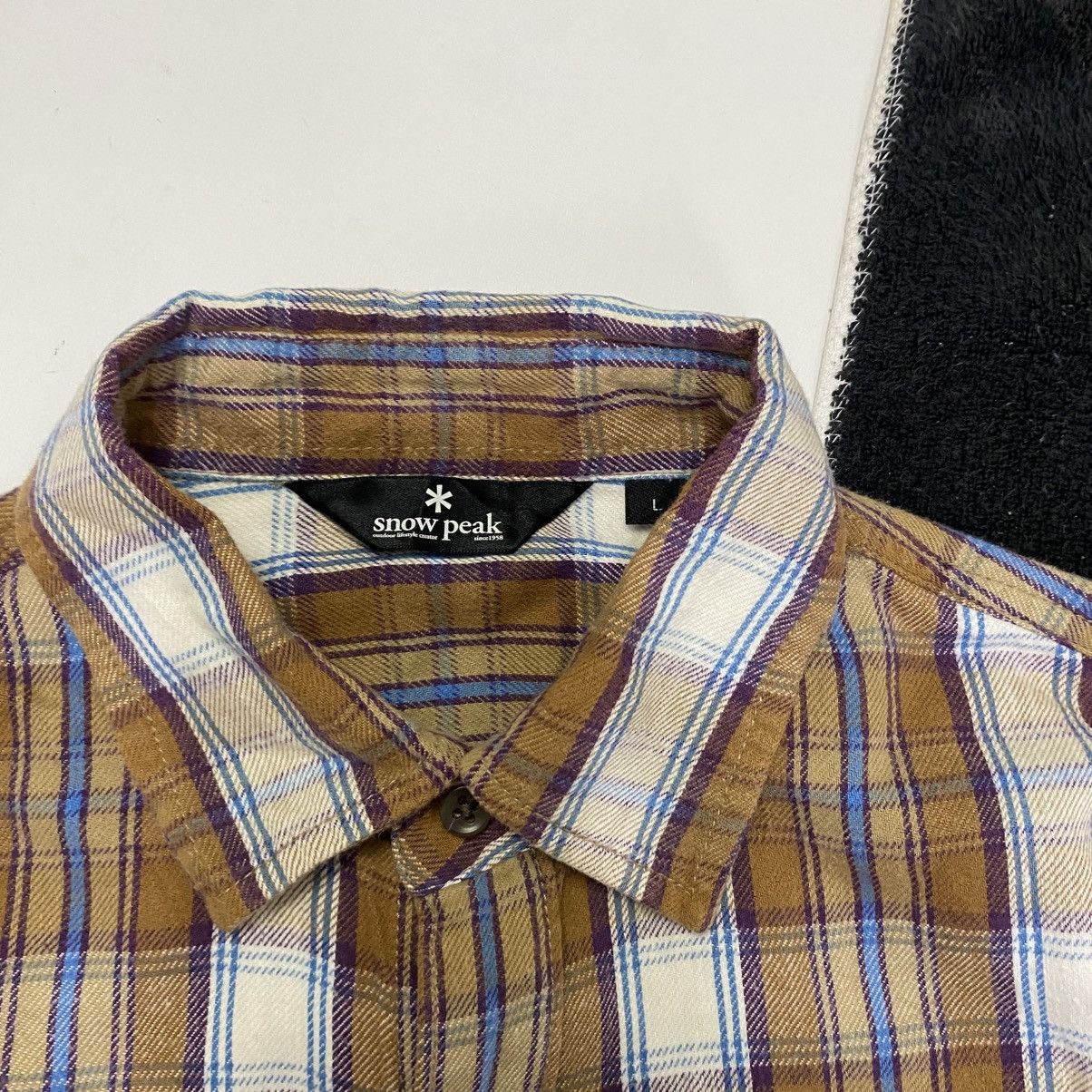 Snow Peak Snow Peak flannel long sleeve shirt Size US L / EU 52-54 / 3 - 4 Thumbnail