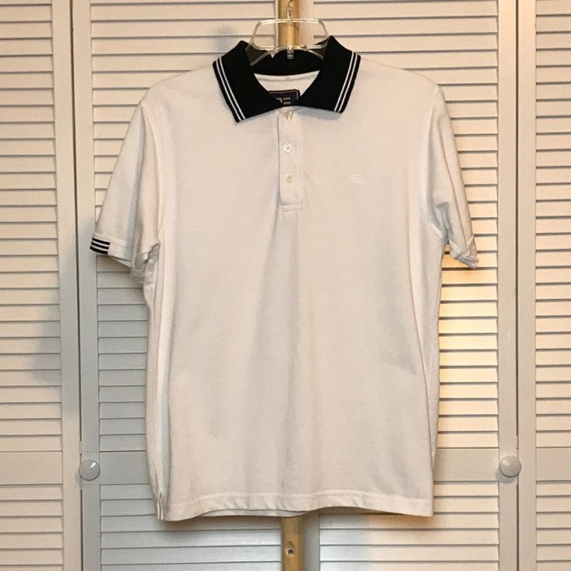Other Peter England Men Polo Shirt Size L White Collar Cotton Size US L / EU 52-54 / 3 - 1 Thumbnail