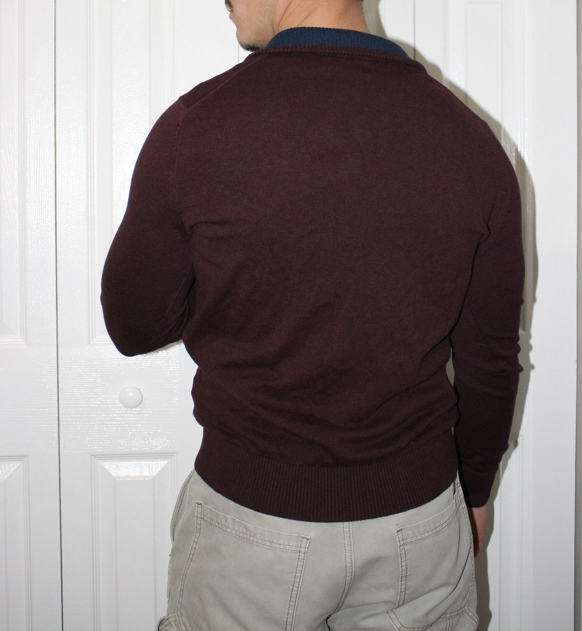 Nautica Nautica Burgundy Quarter-Zip Sweater Size US S / EU 44-46 / 1 - 3 Thumbnail