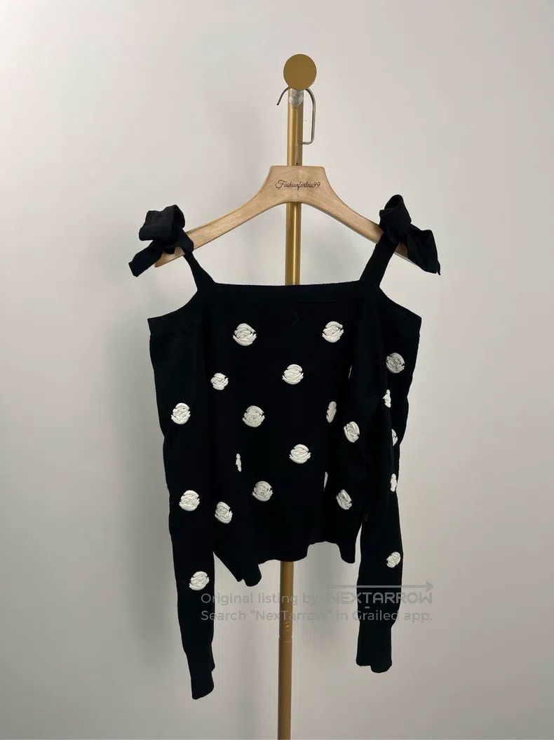 Chanel Chanel Black full-print long-sleeved knitwear Size XS / US 0-2 / IT 36-38 - 1 Thumbnail