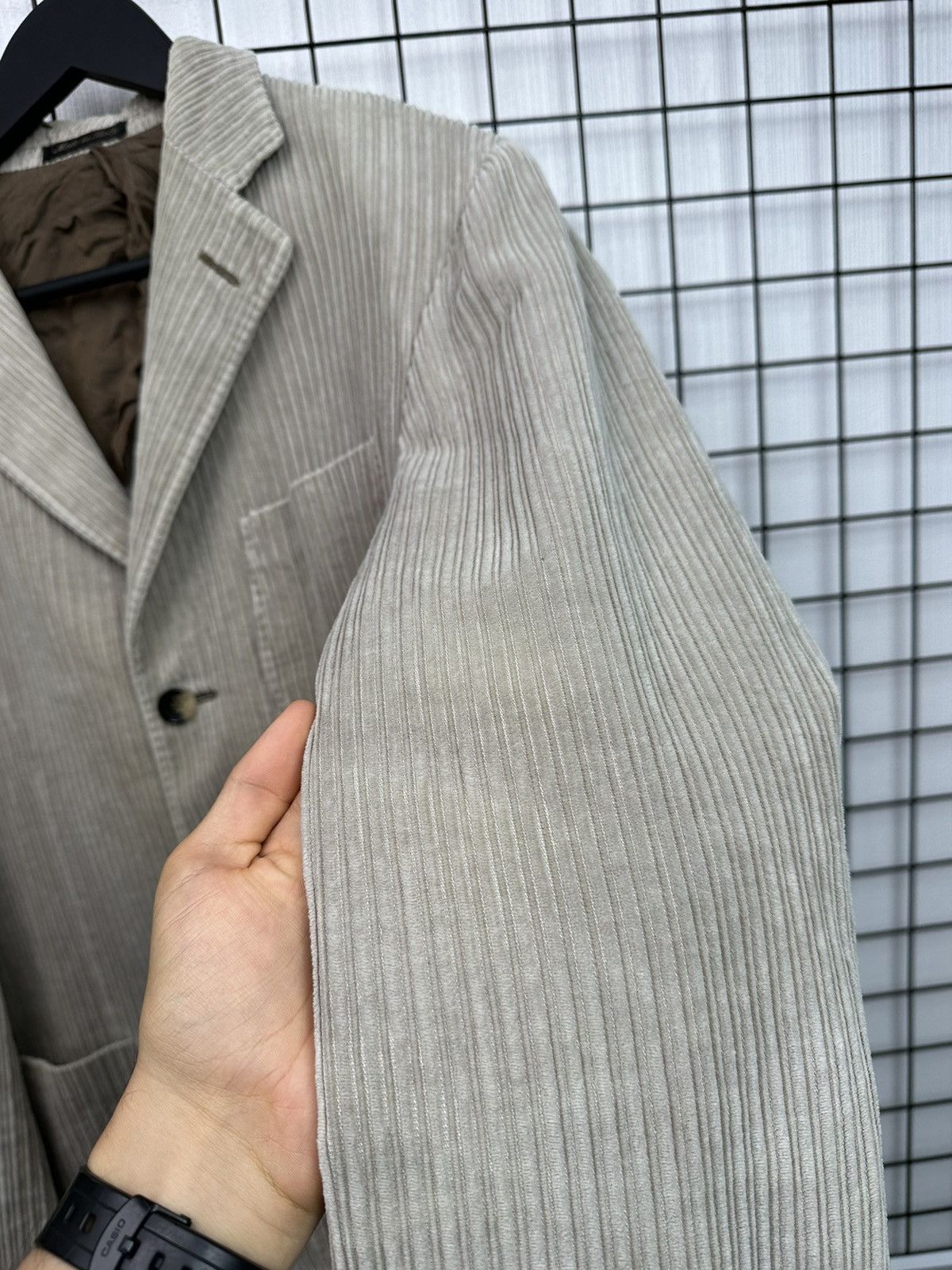 Pal Zileri Pal Zileri Men 50 Blazer Beige 100% Cotton vintage Size 50R - 12 Thumbnail
