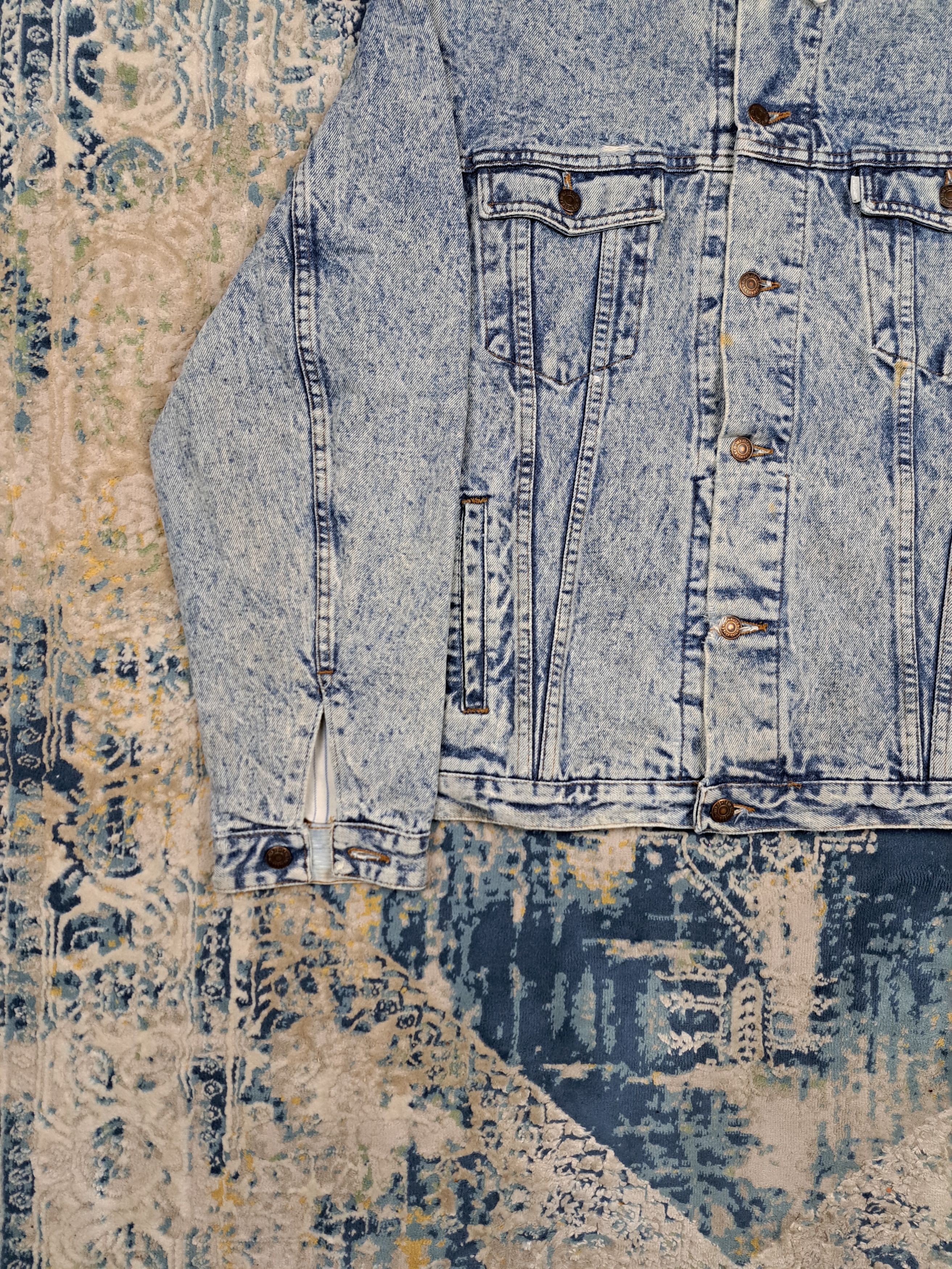 Levi's Vintage 90s Levis Silvertab Acid Wash Denim Jacket Detroit Size US M / EU 48-50 / 2 - 4 Thumbnail