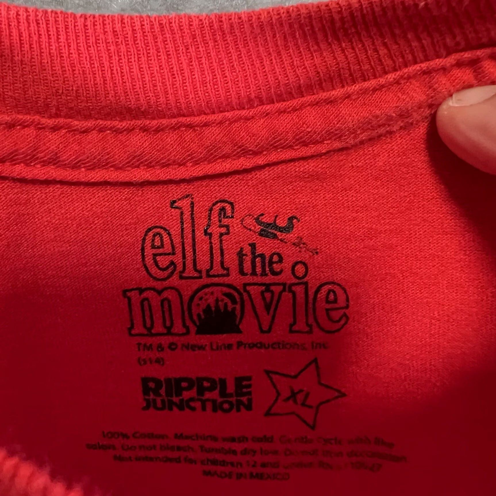 Vintage ELF Shirt The Movie Will Farrell Adult XL Red Holiday OMG Santa Mens Size US XL / EU 56 / 4 - 6 Thumbnail