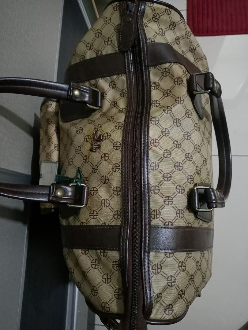 Japanese Brand Vintage Aoki Luggage Shelly Monogram Duffle Size ONE SIZE - 7 Thumbnail