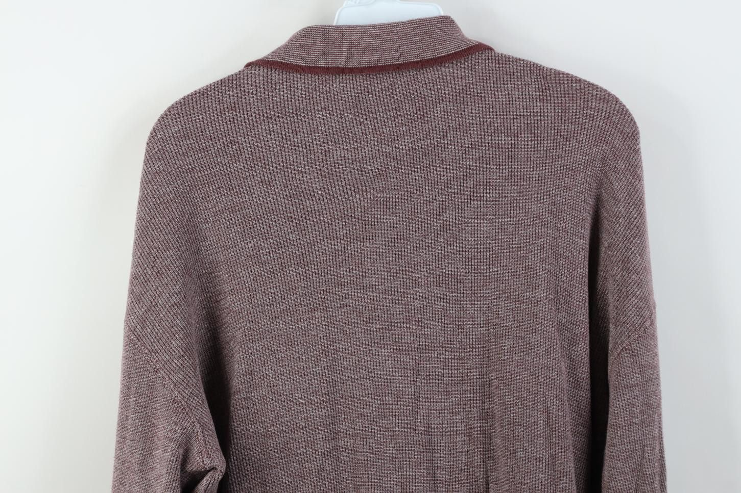 Vintage Vintage 90s Streetwear Thermal Waffle Knit Long Sleeve Polo Size US L / EU 52-54 / 3 - 9 Thumbnail