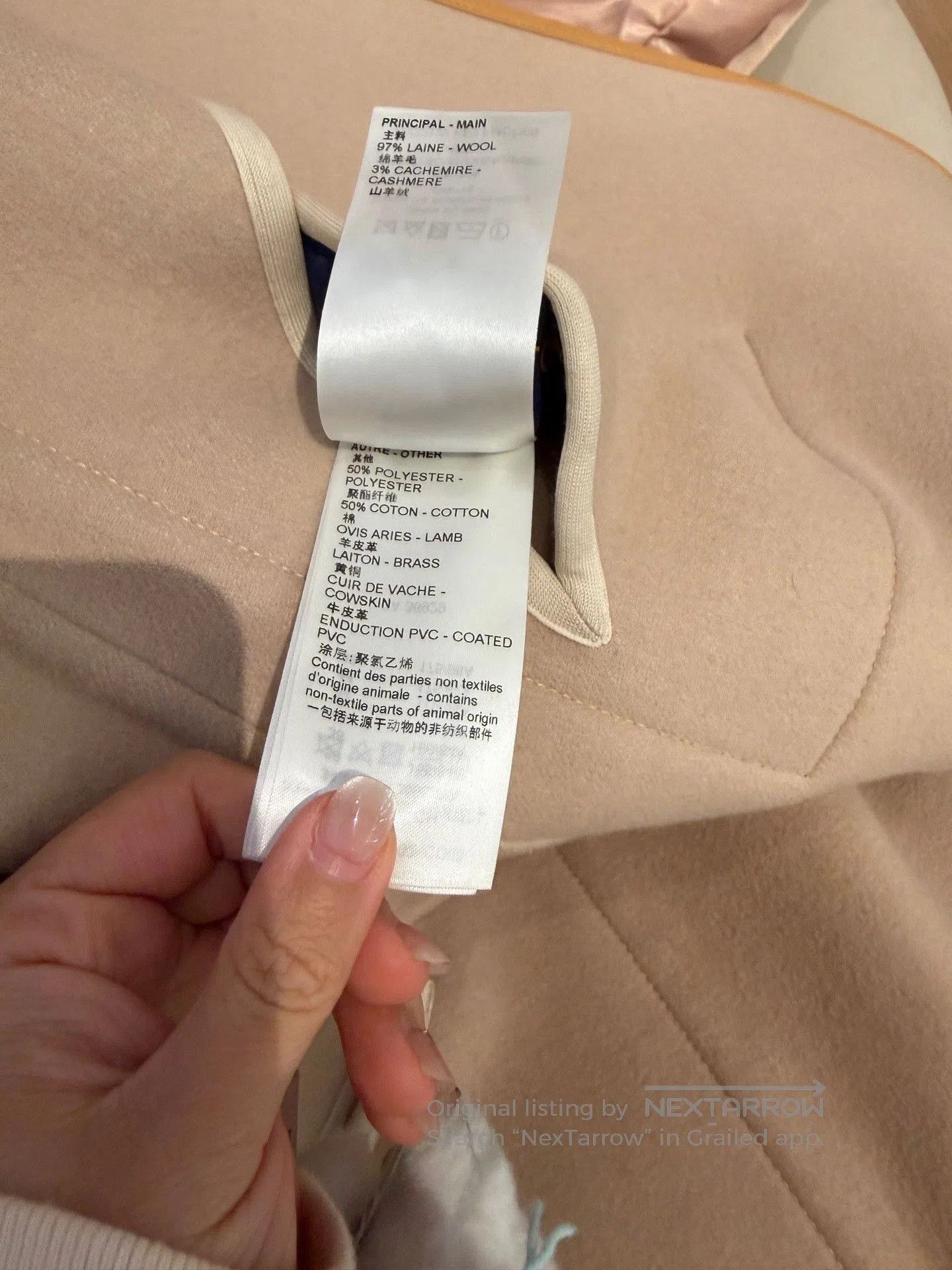 Louis Vuitton LV Damier Reversible Wool Coat. Size M / US 6-8 / IT 42-44 - 6 Thumbnail