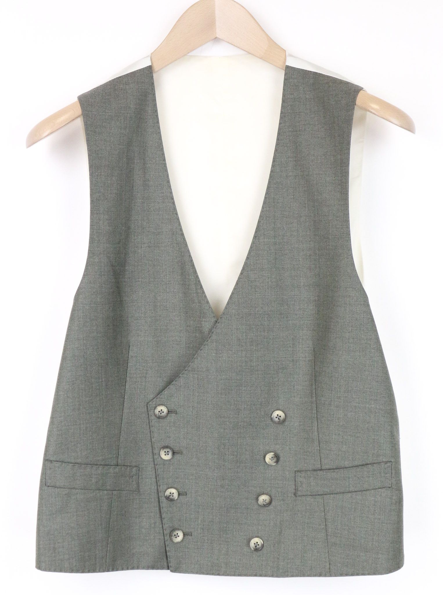 Suitsupply UK36S Wool Green Waistcoat Trousers Suit 74032 Size 36S - 2 Thumbnail