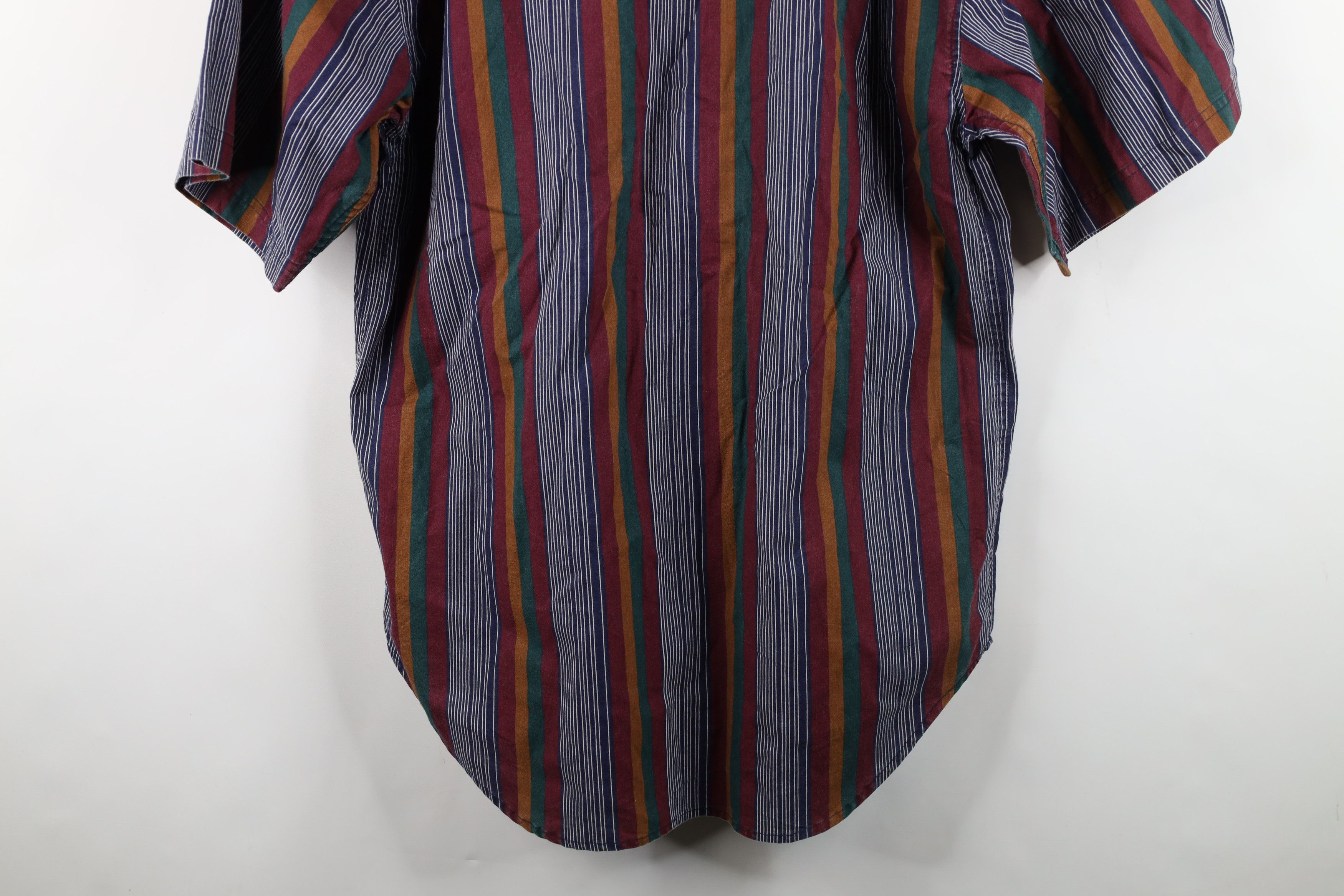Vintage Vintage 90s Streetwear Rainbow Striped Button Down Shirt Size US L / EU 52-54 / 3 - 14 Thumbnail