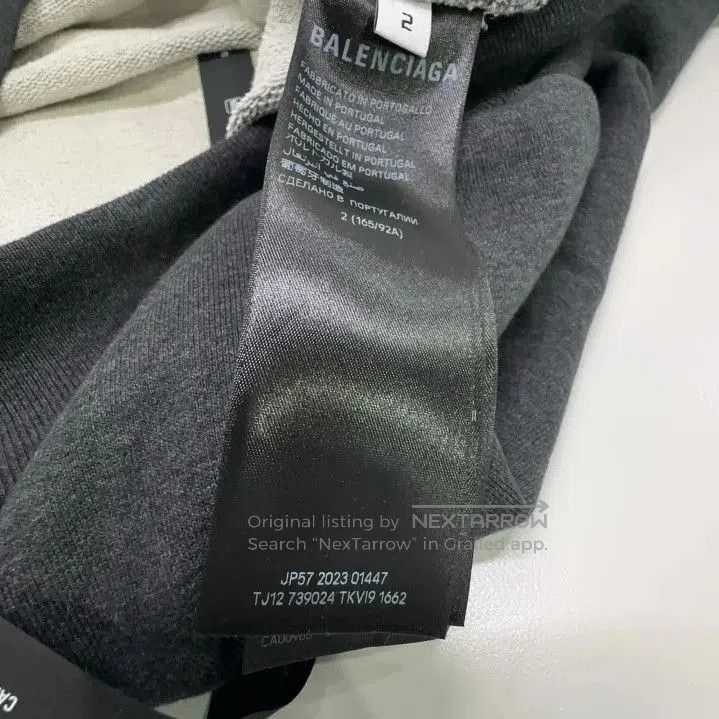 Balenciaga Balenciaga Gray Logo Print Hooded Sweatshirt. Size US M / EU 48-50 / 2 - 4 Thumbnail