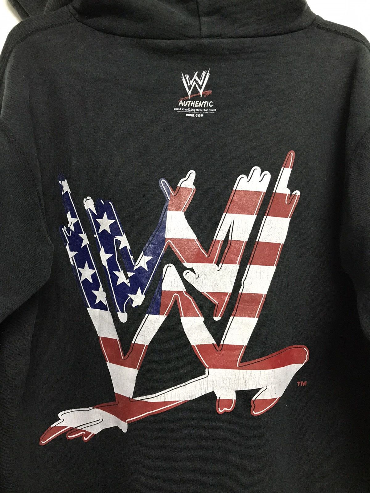 Vintage × WWE × WWF Vintage WWE Shoot Logo Hoodie Size US L / EU 52-54 / 3 - 3 Thumbnail